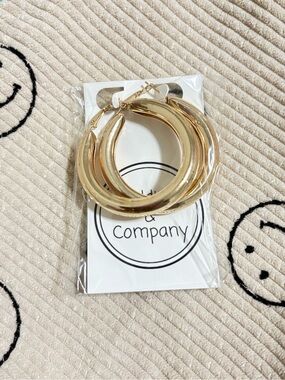 Bold, Gold Hoop Earrings